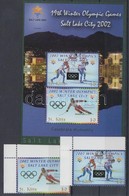 ** 2002 Téli Olimpia Salt Lake City ívsarki Mi 670-671 + Blokk Mi 42 - Sonstige & Ohne Zuordnung