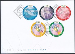 2000 Nyári Olimpia, Sydney Sor Mi 1735-1737 + Nemzetközi Olimpiai Bizottság Mi 1-2 FDC-n - Sonstige & Ohne Zuordnung