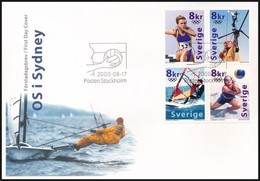 2000 Olimpia Négyestömb Mi 2182-2185 FDC-n - Sonstige & Ohne Zuordnung