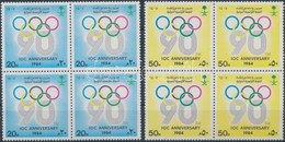 ** 1984 Olimpia Sor Négyestömbökben Mi 795-796 - Sonstige & Ohne Zuordnung