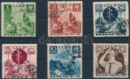 O 1936 Úttörők Sor, A 3 K és 5 K 11-es Fogazással,
Pioneers Set, 3 K And 5 K With 11 Perforation
Mi 542-547 - Other & Unclassified