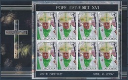 ** 2007 XVI. Benedek Pápa Kisív,
Pope Benedict XVI Minisheet
Mi 4524 - Andere & Zonder Classificatie