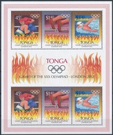 ** 2012 Olimpiai Játékok London 2 Sort Tartalmazó Kisív Mi 1789-1791 - Sonstige & Ohne Zuordnung