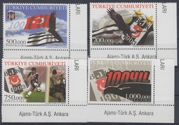 ** 2003 100 éves A Besiktas Sportklub ívsarki Sor Mi 3329-3332 - Altri & Non Classificati