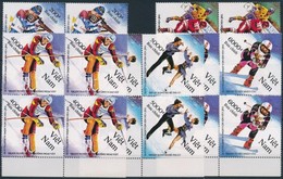 ** 1992 Téli Olimpia Sor ívszéli Négyestömbökben Mi 2395-2399 - Andere & Zonder Classificatie