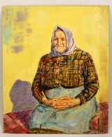 Pilch Jelzéssel: Nagymama. Olaj, Farost, 82×68 Cm - Autres & Non Classés