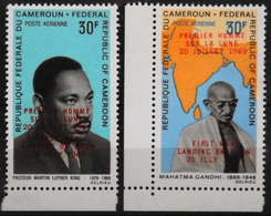 Afrique > Cameroun - 1969 - Célébrités > Martin Luther King & Mahatma Gandhi - Surchar- P.A N° 123 / 141 Y & T - NEUFS** - Martin Luther King