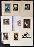 Cca 190-1940 Vegyes Ex Libris Tétel, Benne Magyar Grafikusok Munkáival (Fery Antal, Drahos István, Haranghy Jenő, Buday  - Otros & Sin Clasificación