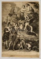 Jean Audran (1667-1756), Pieter Paul Rubens Után:  Henri IV Délibere Sur Son Futur Mariage. / IV. Henrik Házasodni Szánd - Estampes & Gravures