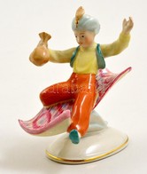 Drasche Porcelán Aladdin Kézzel Festett, Jelzett, Apró Mázhiba 13 Cm - Autres & Non Classés