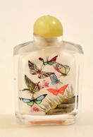 Parfümös üveg, Belsejében Matricás Képpel, Több Rétegű, Hibátlan, M:7,5 Cm - Glas & Kristall