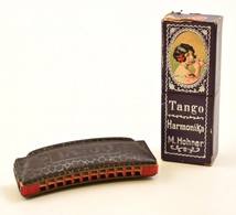 M. Hohner Tangóharmonika, Eredeti Dobozában, H: 10 Cm - Autres & Non Classés