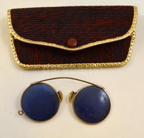 Régi Csíptetős Napszemüveg Tokjában / Vintage Sunglasses - Altri & Non Classificati