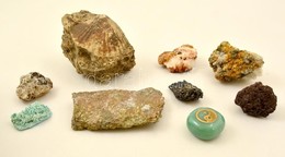 9 Db Csiszolt és Csiszolatlan ásvány - Autres & Non Classés