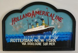 Holland Amerika Line Hajótársaság Nagyméretű Reklám Tábla Replika 40x60 Cm - Autres & Non Classés