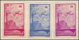 1940 MABOE XVII. Bélyegnap 6 Klf Levélzáró - Non Classés