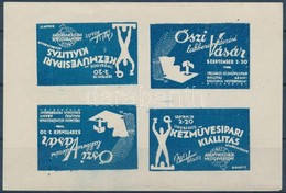 ~1937 Őszi Lakberendezési Vásár Országos Kézművesipari Kiállítás Kisív - Non Classés