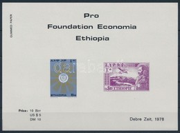 ** Etiópia 1978 Bélyegeket ábrázoló Adománybélyeg Kisív Kettős Nyomattal - Zonder Classificatie