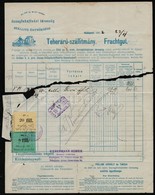 1903 DDSG Fuvarlevél  2 Db Pancsova Város Be- és Kiviteli Bélyeggel. Ketté Szakadva! / Pancova DDSG Bill Of Freight With - Non Classificati