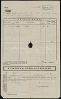 1868 A Középdunai Gőzhajózási Társaság Honvéd Hajó Fuvarlevele  / Bill Of Fright Of Middle-Danube Steamship Company Ship - Ohne Zuordnung