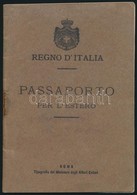 1901 Olasz útlevél / Italian Passport - Ohne Zuordnung
