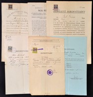 1911-1935 Orvosi Bizonyítványok, Okmánybélyegekkel, 6 Db - Unclassified