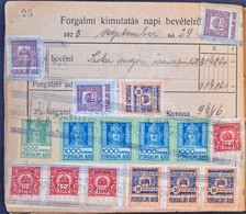 1922-1926 Forgalmi Adó Könyv Több Száz Forgalmi Adó Bélyeggel - Non Classés