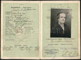 1931 A Magyar Királyság által Kiállított Fényképes útlevél, Sok Bélyegzéssel / Hungarian Passport - Non Classificati