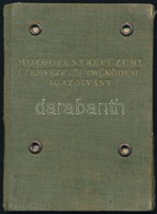 1937 Mozgófényképüzemi üzemvezetői Fényképes Igazolvány - Non Classés