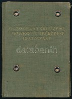 1937 Mozgófényképüzemi üzemvezetői Fényképes Igazolvány - Non Classificati