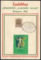 1942 Bp., Emléklap A Nemzetközi Háborús Vásár Alkalmából - Non Classés