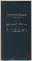 1954 Gyöngyös, A Földművelésügyi Minisztérium Által Szervezett Mesterképző Tanfolyamok Bizonyítványa - Non Classificati