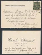 Charles Chaumet (1866-1932) Francia Politikus Saját Kézzel Megírt Névjegykártyája / 
Autograph Letter Of Charles Chaumet - Non Classificati