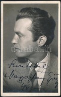 Nagyajtay György (1909-1993) Színész Aláírása őt ábrázoló Fotólapon - Sonstige & Ohne Zuordnung