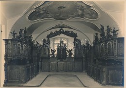 1931 Balogh Rudolf (1879-1944) Jelzés Nélküli Vintage Fotója A Székesfehérvári Ciszterci Rend Templomának Sekrestyéjéről - Altri & Non Classificati