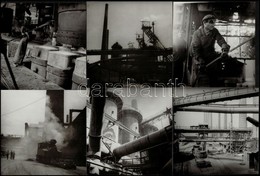 Cca 1960 Kotnyek Antal (1921-1990) Fotóriporter 3 Db Jelzés Nélküli Vintage Fotója A Borsodi Ipartelepekről, A Szerző Ha - Altri & Non Classificati