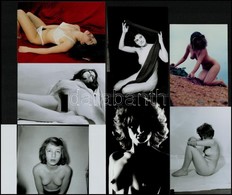 Cca 1979 Felnőtt Játékok, Szolidan Erotikus Felvételek, 8 Db Vintage Negatív, + 8 Db Vintage Fotó és/vagy Mai Nagyítás,  - Autres & Non Classés