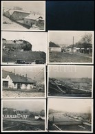 Cca 1930 Budapesti Városképek, Közte Régi Erzsébet Híd, Tabán, Stb., 7 Db, 5,5×8 Cm - Autres & Non Classés