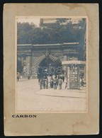 Cca 1910 Budapest, Alagút, Dohányreklám, Kioszk. Cardon Fotó Kartonon 10x14 Cm - Otros & Sin Clasificación