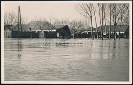 1941 Kalocsa, árvíz, Hátoldalon Feliratozott Fotó, 8,5×13,5 Cm - Autres & Non Classés