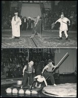Cca 1960 Jelenetek Egy Cirkuszból, 2 Db Fotó, 9×13 Cm - Autres & Non Classés