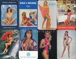 1978-1984  12 Db Hölgyeket ábrázoló Kártyanaptár, Köztük Erotikus - Werbung