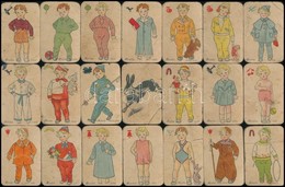Cca 1930 Demes Gyerekruha Reklámos Kártyajáték, Hiányos, 21 Db - Publicités