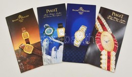 4 Db Modern órás Prospektus, 2 Db Piaget és 2 Db Baume&Mercier - Publicités