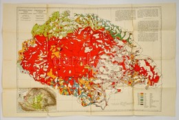 1919 Magyarország Néprajzi Térképe Az 1910. évi Népszámlálás Alapján, Gróf Teleki Pál., Nagyméretű Térkép. Magyarázatokk - Autres & Non Classés