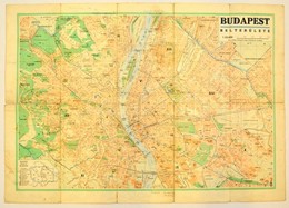 1942 Budapest Belterületének Térképe és Utcajegyzéke, Kiadja: M. Kir. Honvéd Térképészeti Intézet, Hajtott, Szakadásokka - Sonstige & Ohne Zuordnung