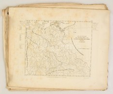 XIX. Sz. Eleje: 13 Db Nagyméretű Rézmetszetű Ország Térkép Jó állapotban 45x55 Cm / 13  Large Etched Maps 45x55 Cm - Otros & Sin Clasificación