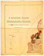 A Magyar Állam Közigazgatási Térképe. Mérték: 1 : 400.000. (Bp.), 1914, M. Kir. Államnyomda. 8 Színes Térképszelvény. A  - Sonstige & Ohne Zuordnung