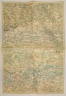 1889 Lemberg (Lviv)  és Környéke, Katonai Térkép Részlet, 56,5x37 Cm - Sonstige & Ohne Zuordnung