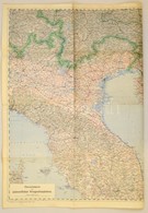 1915 Übersichtskarte Des Südwestlichen Kriegsschauplatzes, Kiadja: K. U.k. Militärgeographisches Institut Wien, 82×112 C - Autres & Non Classés